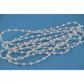 EveryHome EveryHome Roller Blind and Roman Shade Blind Wide Beaded Chain Cord White Plastic Roller Blind Wide Chain Repair (10M)