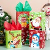 JOYIN 18 PCS Christmas Goodie Bags with Tissue Paper (9"x