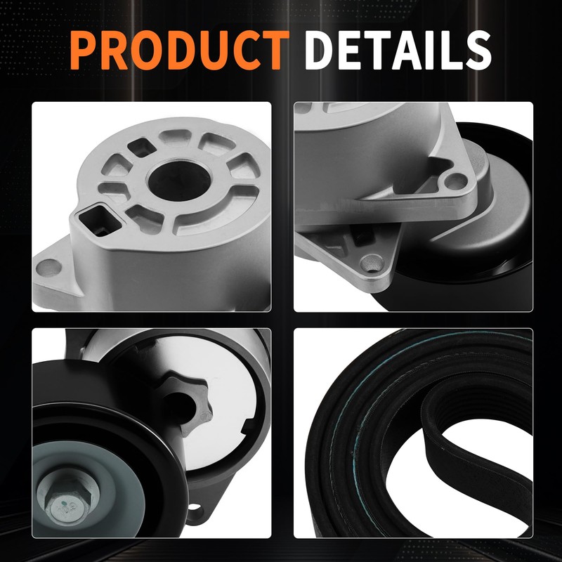 GLOCRORET Serpentine Belt Tensioner Kit Compatible with Nissan Rogue 2008-2013,