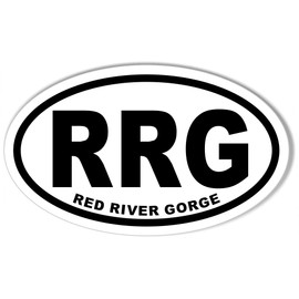 RRG RED River Gorge Oval Bumper Sticker