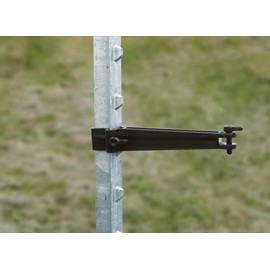 Fencer's Choice T-Post Offset Insulator (Black (10 Pack))