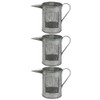 3 Galvanised Watering Cans - Set of 3 - Decorative