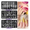 Estampas Sello Uñas: 9 Plantillas+sello+raspador+bolsa Láser