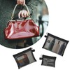 IHYjinchoo 3 Pcs Black Cosmetic Organizer Pouch with Zipper, Mesh