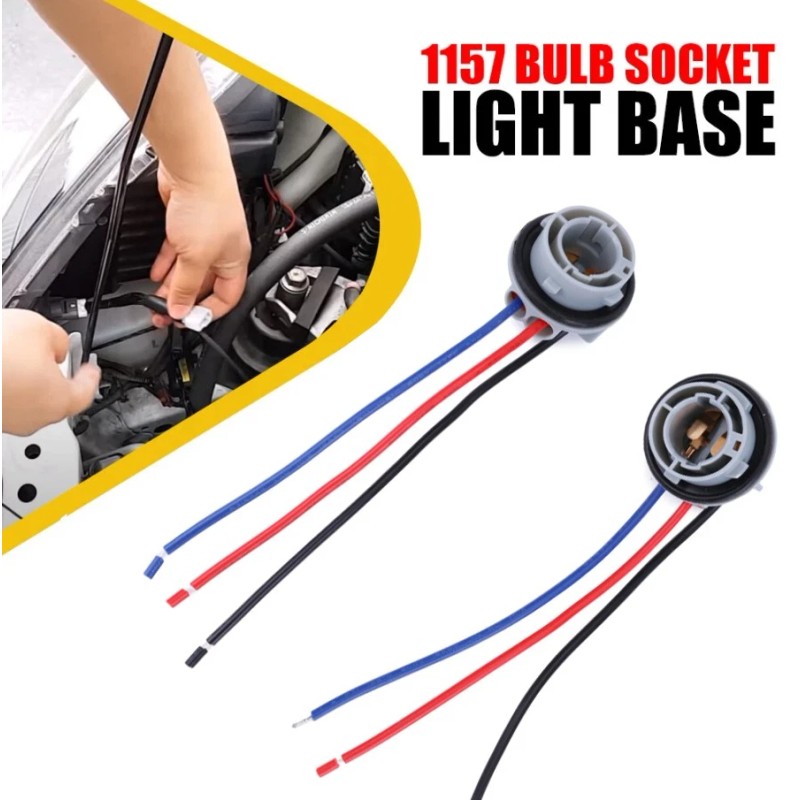 Unbranded 2PCS 1157 2357 LED Pig Tail Plug Stop Brake