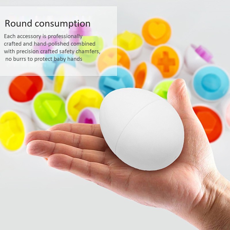 Matching Eggs Toddler Toys Color and Shape Recognition Match Toys