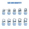 Glarks 120Pcs 10 Size Mini Fuel Injection Style Hose Clamp