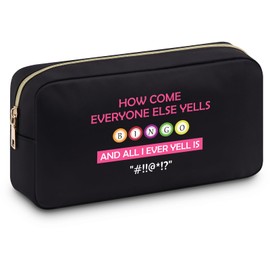 Funny Bingo Player Gift Bingo Bag Bingo Lovers Gift Makeup Bag Bingo Gifts for Women Bingo Game Lover Zipper Pouch Bingo Game Gifts Gambler Birthday Gift for Friends Bingo Player Bingo Lover