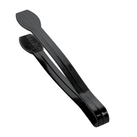 Restaurantware-Cater Tek 9 Inch Serving Tongs, 100 Disposable Tongs For Catering - With Ridged Tips, Heavy-Duty, Black Plastic Food Tong, Long Handle, For Weddings, Buffets, Catering Events