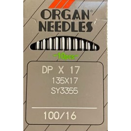 Needle It Up with 10 Organ Needles for Juki LU56Z Sewing Machine - Size 100/16