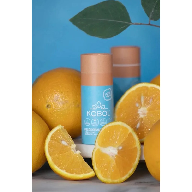 Desodorante Natural Niños Y Adolescentes Naranja Kobol Naranja/eucalipto