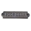 Cast Iron Poop Deck Sign 6 - Beach Sign -