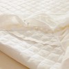 LIFEREVO Luxury Velvet Diamond Quilted Fitted Bed Sheet 3 Side