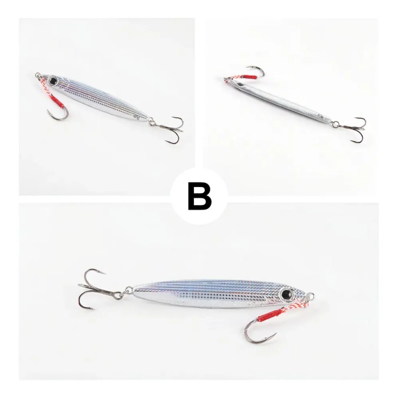 5pcs Jig 40g Señuelos Para Pescar Grante Lance Largo Mar