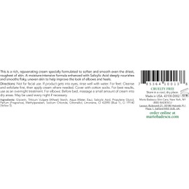Mario Badescu Crema suavizante para codos y talones, fórmula rica y espesa con ácido salicílico exfoliante, cuidado de los pies durante la noche para piel agrietada, seca y áspera, 56 gr