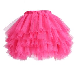 elamccor Baby Girls' Tutu Skirt Toddler 6 Layered Tulle Tutus 1-8T