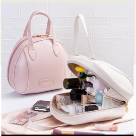 Aucuu Reise Kulturbeutel, Kosmetiktasche Damen, Reise Make-up Taschen Organizer, Kulturtasche Handtasche, Waschtasche Make up Tasche mit Griff für Zubehör, für Damen Frauen