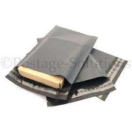 AKAR Mixed Grey Mailing Bags, Strong Shipping Envelopes Packaging Poly Mailers - Pack of 100(25 Each: 6.5 x 9", 9 x 12",10 x 14",12 x16")