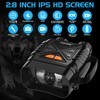 Night Vision Device, 10x Digital Zoom and 7-Level Infrared, 2.8