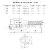 M5 (5mm x 20mm) Flanged Hex Bolt (Fully Threaded Setscrew)
