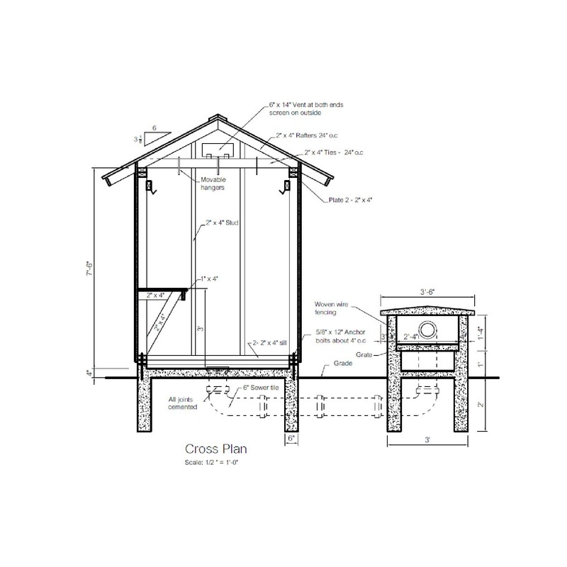 8' x 6' Smokehouse Building Plans - DIY Smoker Construction