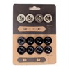 Generic Snowboard Binding Screws, Stainless Steel Replacement Hardware, 12-Pack —