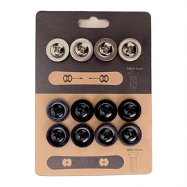 Generic Snowboard Binding Screws, Stainless Steel Replacement Hardware, 12-Pack — M6 x 13/16 mm Mixed Lengths, Phillips Drive, Rust-Resistant, Fits 4x4 & 2x4