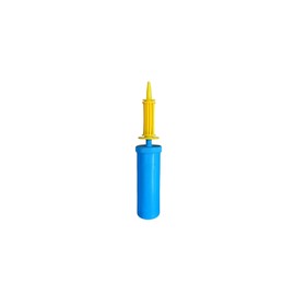 Yansolyn 2X Double Action Hand Pump for Balloons, Floats, Beach Balls, Yoga Balls, Portable and Compact Lightweight Perfect for Beaches, Camping, Parties, Blue
