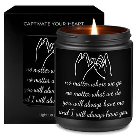 Lavender Scented Candle Gift for Girl Women Best Friend Mom BFF Female Soul Sisters Coworker Classmates Her Boyfriend Girlfriend On Graduation Birthday Going Away Long Distance Heartwarming Present