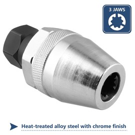 Saipe Damaged Bolt and Stud Extractor Tool 3/8" Drive Broken Stud Remover Bolt Extractor Fit 1/4" to 1/2" Rounded Studs for Broken, Rounded Off, Painted Over, and Rusted Tight Bolts