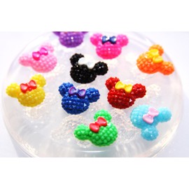 Clear-Silicone Mouse molds.Good for Stud Earrings,Bracelet,Flatback Scrapbooking for Phone/Wedding/Craft.10pc-20mm.(B6)