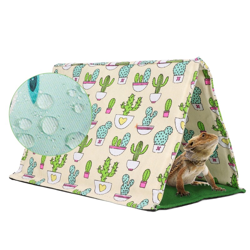 Reptile Sleeping Bed Warm Soft Machine Washable Lizard Hide Tent