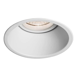 Astro Minima Round Fixed Indoor Downlight (Matt White), GU10 Lamp, Designed in Britain - 1249002 - 3 Years Guarantee