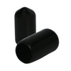 Ohamtes 100PCS ID9.5mm Black PVC Rubber End Cap, Vinyl Flexible