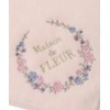 Maison de Fleur Handkerchief Towel, Flower Frame Embroidered Towel Handkerchief,