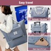 Large Capacity Foldable Travel Bag Portable Foldable Lightweight Waterproof Oxford