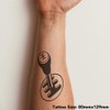 'Gearstick' Temporary Tattoo - Water Resistant, Skin-Safe, Non-Toxic Transfer (TO00028769)