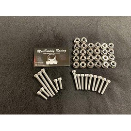 MacDaddy Racing Stainless Bolt Kit, Case Nuts, Cylinder And Head Nuts for Yamaha Banshee
