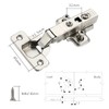 Furniware 2 pcs Soft Close Cabinet Hinge,110 Degree Full Overlay