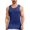 Men's Silk Tank Tops Sleeveless Pure Silk Undershirt Super Absorbent