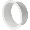 6" Inch / 150 mm Duct Connector Flange, Plastic Straight
