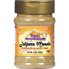 Rani Jal Jeera Masala (14-Spice blend for Spicy Indian Drink) 3.5oz (100g) PET Jar ~ All Natural | Vegan | No Colors | Gluten Friendly | NON-GMO | Kosher | Indian Origin