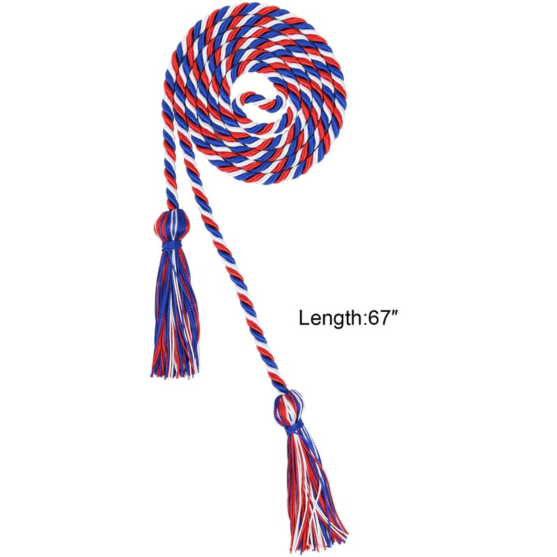 Pack of 2 Graduation Honor Braided Cords with Sewing Tassels