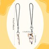Mabor 6 Pcs Cat Phone Charm Aesthetic Cell Phone Charm