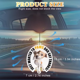 Siifert 12 Pcs Cool Employee Appreciation Gifts Bulk Scented Thank You Christmas Tree Ornaments Car Air Freshener Funny Animal Pun Car Hanging Decor for Men Team Coworkers Staff Holiday Xmas Gifts