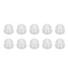 10Pcs Sound Amplifier Tips Silicone Anti Static Noise Reduction Double