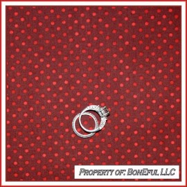Jason BonEful Fabric FQ Cotton Quilt Red Burgundy Maroon Polka Dot Xmas Country Calico