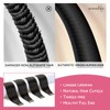 WENNALIFE Tape Extensions Real Hair Natural Black 10 Pieces Tape-In