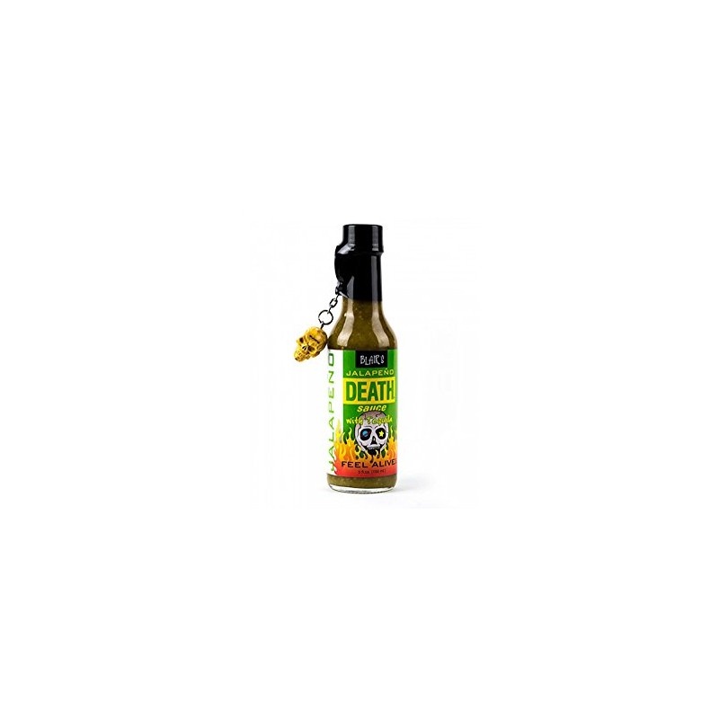 Blair's Jalapeno Death Sauce with Tequila & Skull Key Chain