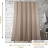 Taupe Shower Curtain for Bathroom: Water Repellent Quick Dry -
